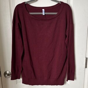 Lilbetter Burgundy Sweater